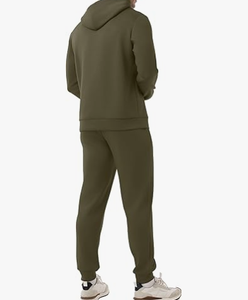 ชุดวอร์มผู้ชาย 2 ชิ้น สำหรับฤดูหนาว ผ้าฝ้าย 100% เสื้อฮู้ดมีเชือกผูก และกางเกงวอร์มพิมพ์ลายดิจิทัล - Product Image 6