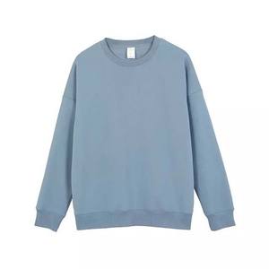 Sudaderas con logotipo personalizado 330GSM básicas de alta calidad de manga larga Vintage 100% algodón polar en blanco liso hombres sudadera 2025 - Product Image 3