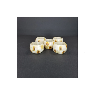 Rond de serviette incrusté d'os à la mode Rond de serviette poli Top vente Produits de décoration de table Anneaux de serviette - Product Image 6