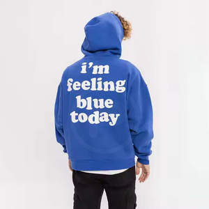 Le Pakistan a fait un motif solide à la mode bouffée impression sweats à capuche pour hommes personnalisé hiver couleurs de base bas prix de base - Product Image 4