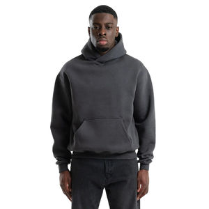 Polaire française surdimensionné décontracté Streetwear à capuche 100% coton sérigraphié Logo brodé teint uni pour hommes femmes hiver - Product Image 6