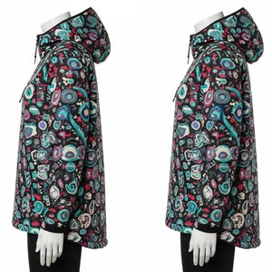 Chaqueta Reversible con Estampado, Ligera, de Poliéster, Doble Cara, Cortavientos, Informal, para Hombre y Mujer, Ropa de Calle - Product Image 4