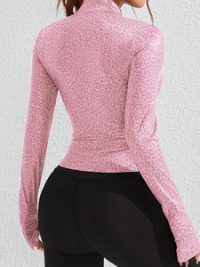 Women's Cottony-Soft 4-Way Stretch Zip-up Slim Fit <b>Workout</b> Athletic <b>Jacket</b> Lightweight Running Seamless Plus Size Yoga <b>Jacket</b> - Product Image 3