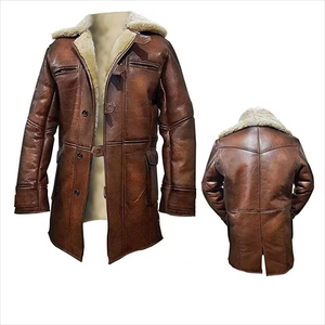 Fabricante y Vendedor de Chaquetas de Cuero al por Mayor, Chaqueta de Cuero Larga Informal para Hombre, Chaquetas de Diseño de Motocicleta Nuevas - Product Image 2