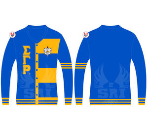 เสื้อคาร์ดิแกนอะคริลิกปักลายสำหรับผู้หญิง ซิกมา แกมมา โร ซอร์รี |   เสื้อคาร์ดิแกนปักลายสตรีแบบสั่งทำพิเศษของชมรม SGRho - Product Image 4