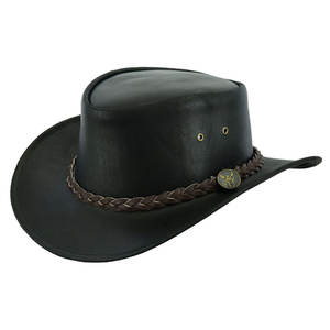 Nuevos sombreros de vaquero de cuero al aire libre para hombres de vaquero occidental personalizados Sombreros de vaquero en cuero genuino Sombreros de moda al por mayor - Product Image 5