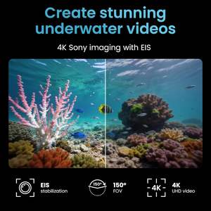 Mini Submarino Subacuático con Cámara 4K+EIS y Control Remoto, Sumergible hasta 330 pies, ROV Portátil - Product Image 3