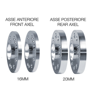 Kit d'entretoises de roue 2X16mm + 2X20mm avec boulons - Product Image 2