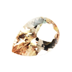 Natural <b>Peach</b> Morganite Pear Shape 6x4mm 7x5mm 8x5mm Mixed Size Pendant Jewelry Making Faceted Loose Gemstone Pear Cut Morganite - Product Image 1