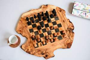 Juego de Ajedrez de Resina y Madera al por Mayor |   Hecho a Mano de Buena Calidad |   Mejor Precio de Fábrica - Product Image 2