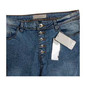 Jeans en denim délavés de qualité supérieure confortables coupe ajustée devant plat pour femmes skinny élastique couleur unie respirant élégant décontracté - Product Image 6