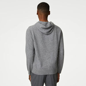 Venta al por mayor personalizado hombres 100% algodón Casual pulóver con capucha de alta calidad clásico polar Anti-Shrink Hooded Collar Hoodies - Product Image 2