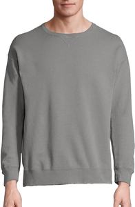 Sudadera extragrande de rizo de algodón de lujo para hombre, jersey de cuello redondo con hombros caídos, ropa de calle de moda de manga larga Lisa personalizada - Product Image 4