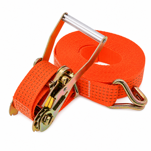 Correa de trinquete de poliéster de alta resistencia de 50 mm del fabricante con doble gancho en J, 10 m, 3000 kg, disponible para pedidos al por mayor - Product Image 1