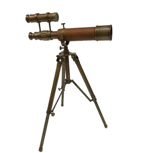 Reproducción de Telescopio Antiguo de Estilo Vintage, Telescopio de Latón Hecho a Mano con Soporte, el Mejor Artículo para Regalo - Product Image 1