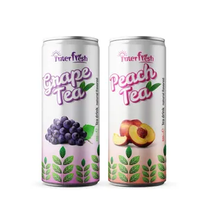 NFC果汁饮料Interfresh OEM标签热带茶饮料水果味桃茶饮料橙色葡萄混合水果高品质