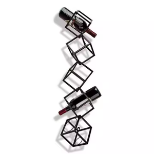 Classic Metal <b>Wine</b> Bottle Display <b>Stand</b> in High Demand Black Powder Coated Finished to Get by decor impex - Product Image 1