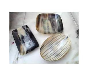 Design moderne 100% plateau de service en corne de buffle plateau de fruits secs de style animal poli - Product Image 3