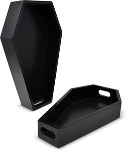 Bandeja grande de madera hecha a mano para ataúd, bandeja de melamina para servir, tazón de decoración para el hogar, elegante olla de azúcar de fruta, madera hecha a mano - Product Image 1