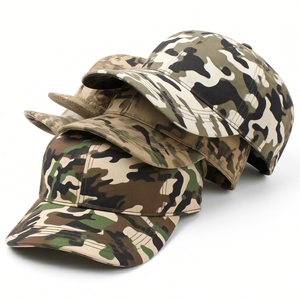 Casquette de baseball camouflage en coton pour hommes, vente en gros de toile décontractée incurvée unisexe, casquette d'été pour adultes, casquette tactique personnalisée - Product Image 2