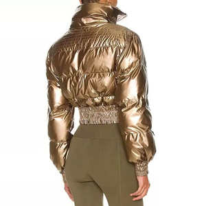 Chaqueta Corta Acolchada para Mujer, Tejida, Ecológica, Transpirable, Abrigo de Invierno con Relleno Aislante, Comodidad Premium, Corte Regular - Product Image 5