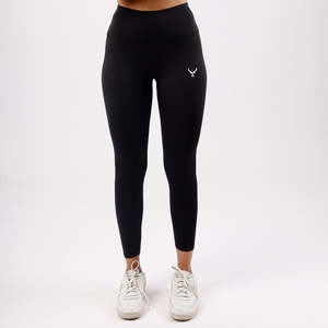 Leggings évasés sans couture Core 7/8 noirs respirants longueur cheville pour l'entraînement - Product Image 3
