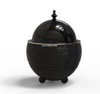 Bol de service élégant et durable de luxe noir pour salades, pâtes et plus de vaisselle élégante pour les repas et les événements