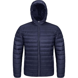 New 2026 Professional Quality Men's Canvas Puffer <b>Jacket</b> with Stand Collar and Front Logo <b>Waterproof</b> Winter <b>Warm</b> <b>Jacket</b> - Product Image 1