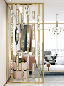 <b>Room</b> <b>Divider</b> 304 Stainless Steel Wall Partition Panel Perfect for Modern Living <b>Room</b> Restaurant Wholesale Export from India - Product Image 5