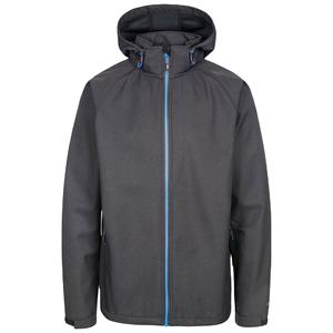 Veste coupe-vent d'extérieur en softshell imperméable personnalisée unisexe d'hiver à capuche décontractée 10000 mm en polyester et nylon imprimé lavé - Product Image 1