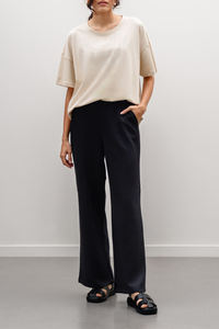 Venta al por mayor Streetwear Hip Hop Plain Blank Women Loose Oversized camiseta blanca Streetwear negro camisetas personalizadas con etiqueta personalizada - Product Image 5