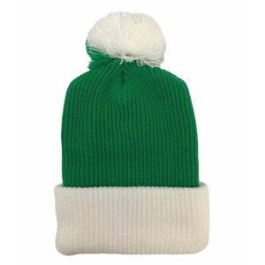 Winter Fashion jacquard <b>Hats</b> Best Quality Embroidery Printed Logo Design Unisex <b>Pom</b> Beanies Caps Cuffed Two Color Outdoor Sports - Product Image 1