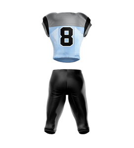 Ensemble d'uniformes de football américain personnalisés avec impression par sublimation Matériau respirant de haute qualité Service OEM ODM - Product Image 5