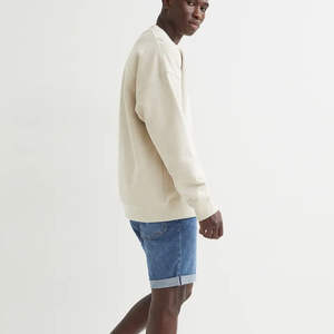 Shorts de Mezclilla de Verano para Hombre de Alta Calidad Hechos en Pakistán, Transpirables y con Servicio OEM y ODM, Teñidos Lisos en Color Natural - Product Image 4