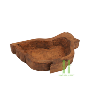 Tazón de masa de Luna rústica para hacer velas Tazón de masa de madera Vintage para decoración del hogar OEM en Vietnam - Product Image 6