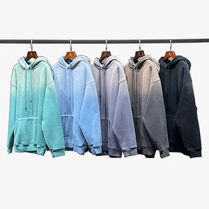 New fashion blank 100% cotton crewneck sweatshirt custom logo loose <b>thick</b> pullover oversized <b>mens</b> <b>hoodies</b> - Product Image 1