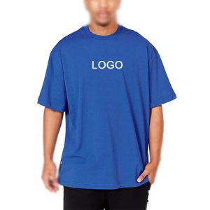 T-shirts unisexes en coton 100% tricoté épais avec logo personnalisé, écologiques, streetwear pour hommes, avec impression numérique - Product Image 1