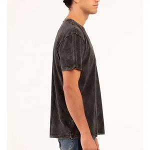 Vente en gros de t-shirts délavés à l'acide pour homme streetwear impression personnalisée t-shirts délavés à l'acide logo qualité supérieure prix bon marché taille personnalisée - Product Image 3