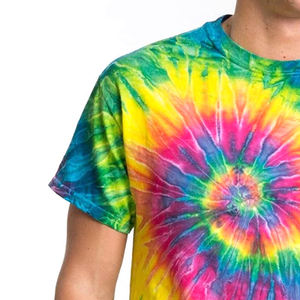 Camisetas Tie Dye Personalizadas al por Mayor de Fábrica, Camisetas Tie Dye para Hombre con Estampado de Color Sólido, Mangas Regulares, Ajuste Regular - Product Image 2