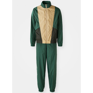 ชุดเซ็ตเสื้อแจ็คเก็ตกันลมแบบมีซิปและกางเกงจ็อกเกอร์สำหรับผู้ชาย 2 ชิ้น ผ้าโพลีเอสเตอร์ สไตล์สตรีทแวร์ - Product Image 1