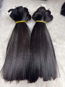 Extensiones de cabello Remy alineadas con cutícula virgen cruda Estilo recto de hueso dibujado súper doble con onda vietnamita - Product Image 3