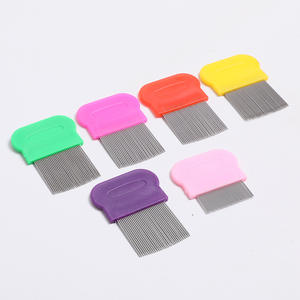 Peine para mascotas, suministros para mascotas, peine de dientes de pulgas para mascotas de acero inoxidable para gatos y perros para limpiar y eliminar pelos diversos - Product Image 1