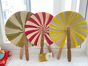 ดีไซน์ใหม่พัดสานใบปาล์มสาน/พัดไม้ไผ่สำหรับระบายความร้อนใช้งานประจำวันของตกแต่งและของขวัญของที่ระลึก-caryln - Product Image 5