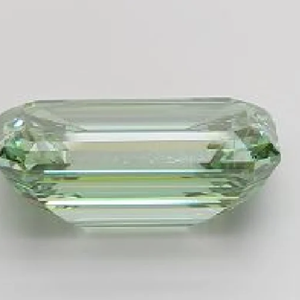 3ct Fancy Vivid Green Emerald Cut Lab Grown Diamond VS Clarity IGI Certified Loose Diamond for Jewelry Making - Product Image 2