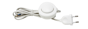3m. Interruttore a pedale bianco 2.5A 250V (Koala H038056) - Product Image 1