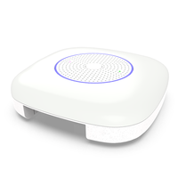Passerelle WiFi Tuya 4G avec carte SIM intégrée, sirène 100 dB, batterie 5000 mAh, boîtier blanc, système d'alarme Zigbee 3.0, sauvegarde de données Internet