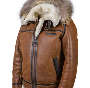 Veste en cuir d'agneau de qualité supérieure pour homme, veste d'hiver pour homme, veste bomber pour homme, cuir d'agneau d'hiver - Product Image 6