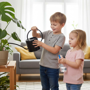 Arrosoir galvanisé |   Jatte d'eau de jardin en métal antique |   Arrosoir en fer |   Réservoir d'eau pour plantes d'extérieur | Décoration de jardin rustique - Product Image 3