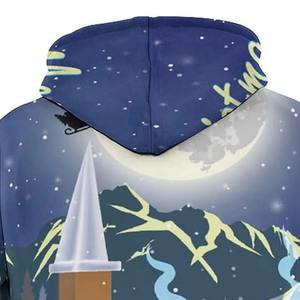 Nueva Sudadera con Capucha Navideña para Hombre, Cómoda y Moderna, 100% Poliéster, con Logotipo Personalizado, MOQ Bajo - Product Image 6