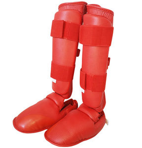 สนับแข้งหนังสำหรับ MMA ยูโดและคาราเต้การฝึกแบบกำหนดโลโก้ได้เอง - Product Image 3